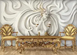 پوستر دیواری سه بعدی طرح چهره کد wp-lux-163