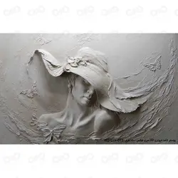 پوستر دیواری سه بعدی هنری طرح چهره سری لوکس 2018 – کد wp-lux-013