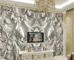 پوستر دیواری سه بعدی - پشت تلویزیون - طرح مینیاتوری - کدwp-lux-229