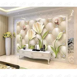 پوستر دیواری سه بعدی فانتزی طرح گل سری لوکس 2018 کد wp-lux-202