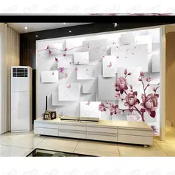 پوستر دیواری سه بعدی طرح شکوفه های صورتی سری لوکس 2018 کد wp-lux-213