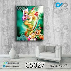 تابلو دیواری دکوپیک طرح کارتونی رابین هود-کد C5027  مستطیل عمودی