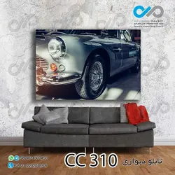 تابلو دیواری دکوپیک نمای نزدیک خودرو کلاسیک -کد CC_310 - مستطیل افقی