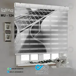 پرده زبرا تصویری موسیقی با تصویرنمای نزدیک گیتار -کدMU---124
