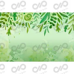 پرده زبرا - طرح برگ نقاشی شده - کد FW-001