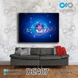 تابلو دیواری دندان پزشکی با تصویر دندان وضربان-کد DC407