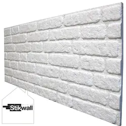 پنل دکوراتیو با طرح آجر سفید کد 651 تولید ترکیه