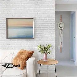 پنل دکوراتیو با طرح آجر سفید کد 651 تولید ترکیه