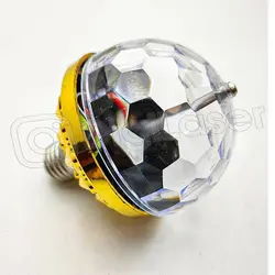 لامپ رقص نور گردان دیسکویی 6 وات طلایی - دیجی لیزر