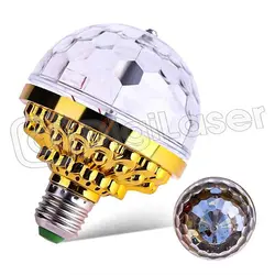 لامپ رقص نور گردان دیسکویی 6 وات طلایی - دیجی لیزر