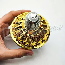 لامپ رقص نور گردان دیسکویی 6 وات طلایی - دیجی لیزر