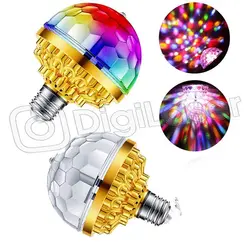 لامپ رقص نور گردان دیسکویی 6 وات طلایی - دیجی لیزر