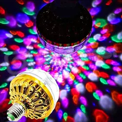 لامپ رقص نور گردان دیسکویی 6 وات طلایی - دیجی لیزر