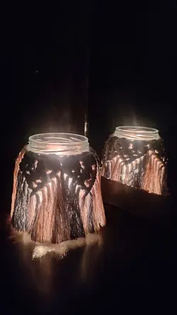 جاشعمی مکرومه مدل قلب دورنگ