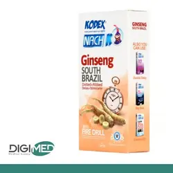 کاندوم خاردار و شیاردار کدکس مدل Ginseng بسته 12 عددی