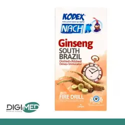 کاندوم خاردار و شیاردار کدکس مدل Ginseng بسته 12 عددی