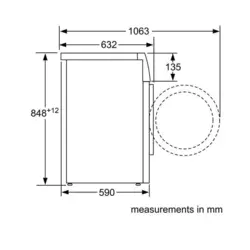 ماشین لباسشویی بوش مدل 3256 (WAW3256XGC) ظرفیت 9 کیلوگرم