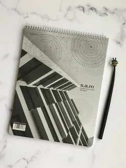 دفتر شطرنجی سیم از بالا SAM