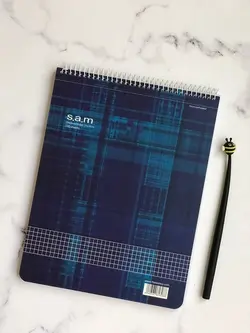 دفتر شطرنجی سیم از بالا SAM