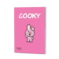 دفتر خط دار 40 برگ سری BTS طرح کوکی