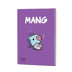 دفتر خط دار 40 برگ سری BTS طرح مانگ