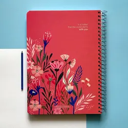 دفتر 100 برگ سیمی پیل طرح اسپرینگ