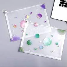 پوشه زیپدار شفاف A4 طرح ستاره شمال