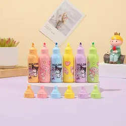 هایلایتر ۶ تایی شیشه شیر طرح کرومی