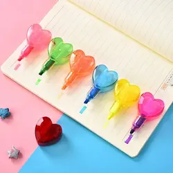 هایلایتر فانتزی ۶ رنگ قلبی