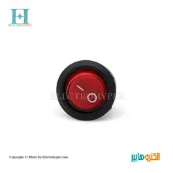 کلید راکر چراغدار گرد