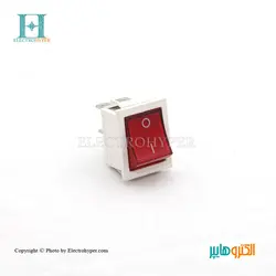 کلید راکر بزرگ 2 حالته چراغ دار