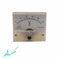آمپرمتر عقربه ای 50V - قطعات الکترونیکی الکتروهایپر