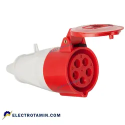 سوکت صنعتی 32*5 سیار مادگی