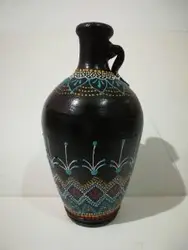 کوزه سفالی نقطه کوبی