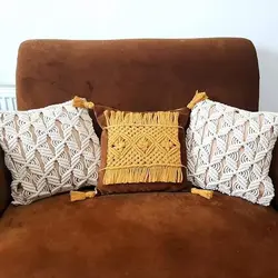 کوسن مبل مکرومه کد11