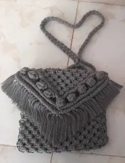 کیف مکرومه مدل فندق