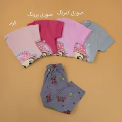 تیشرت و شلوارک دختر و خرچنگ کد 1933