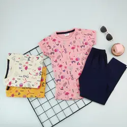 تیشرت و شلوار فلامینگو و کاکتوس کد 2121