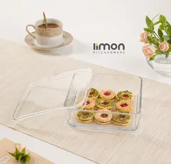 بیسکویت خوری شیشه ای دربدار
