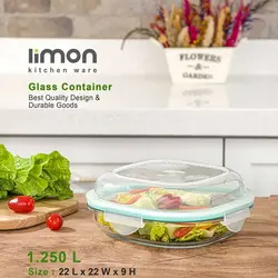 ست ظروف سرو و نگهداری چهارگوش 4 سایز