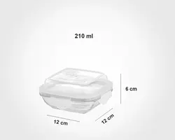 ظرف شیشه ای سرو و نگهداری 210 میلی لیتر