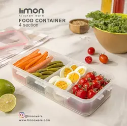 ظرف فریزری مستطیل چهارخانه