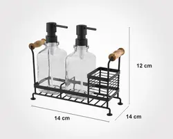 ست جامایعی شیشه ای دوقلو استنددار