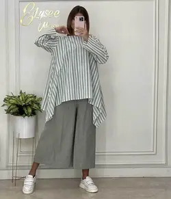 ست راه راه گوشواره ای - کد 001395