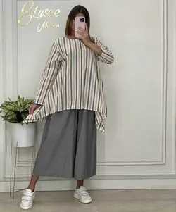 ست راه راه گوشواره ای - کد 001395