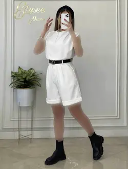 ست شومیز و شلوارک - کد 39292