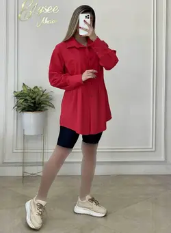 شومیز مانتویی - کد 60130