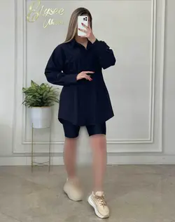 شومیز مانتویی - کد 60130