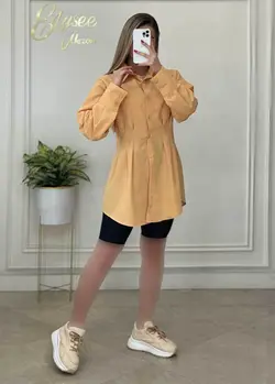 شومیز مانتویی - کد 60130