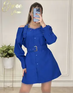 شومیز یقه سگکی - کد 10189